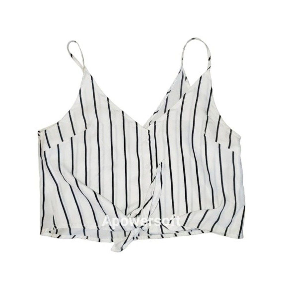 Cropped Tie Front Cami/Tank  (0088)